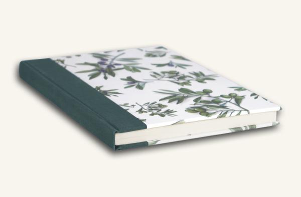 Notebook A5 blank with Olives